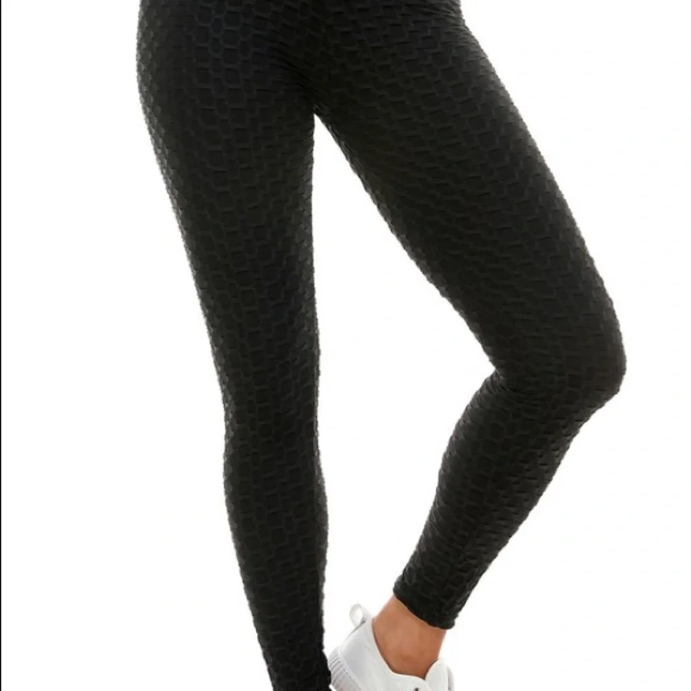Textured Pattern Leggings - Picture 3 of 5